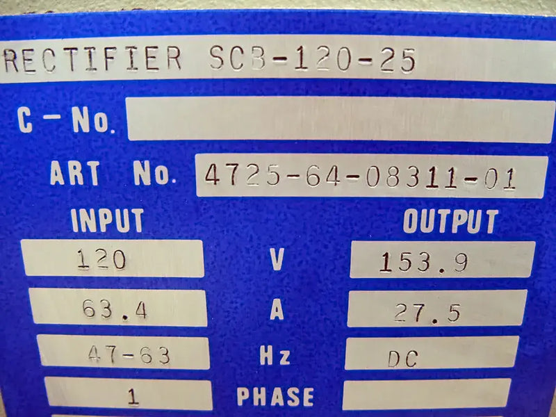 NIFE Rectifier