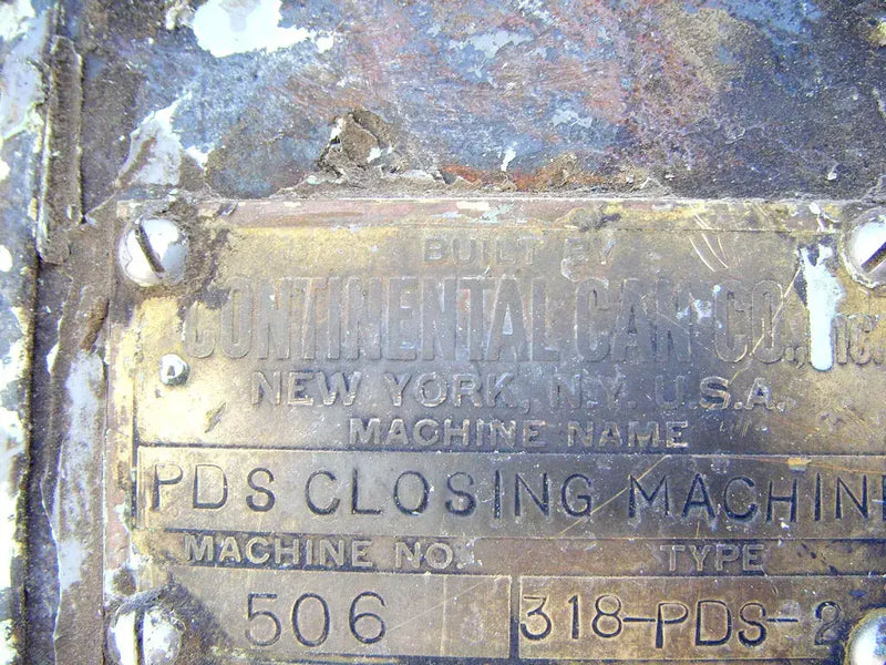 Máquina cerradora PDS de Continental Can Co.
