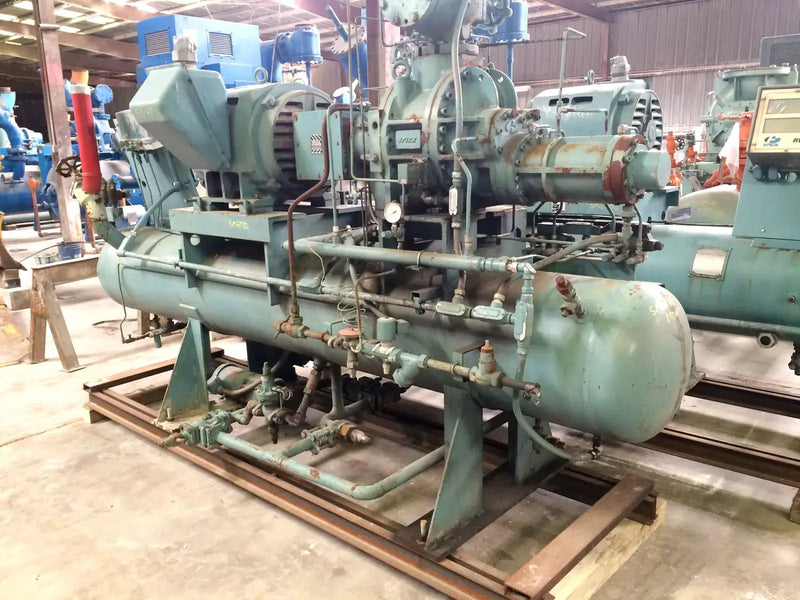 Frick RWB-II-60 Rotary Screw Compressor Package (Frick TDSH163S, 150 HP 230/460 V, Frick Micro Control Panel)