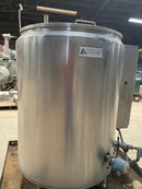 Stainless Steel Jacketed Tank Skid with Controls - 165 Gallon