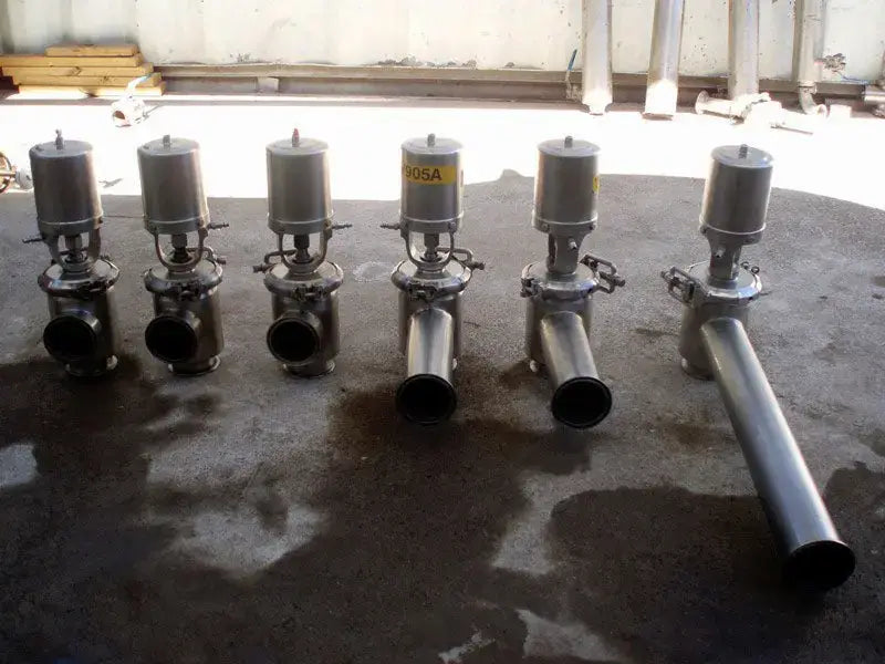 Válvulas de cierre neumáticas de acero inoxidable