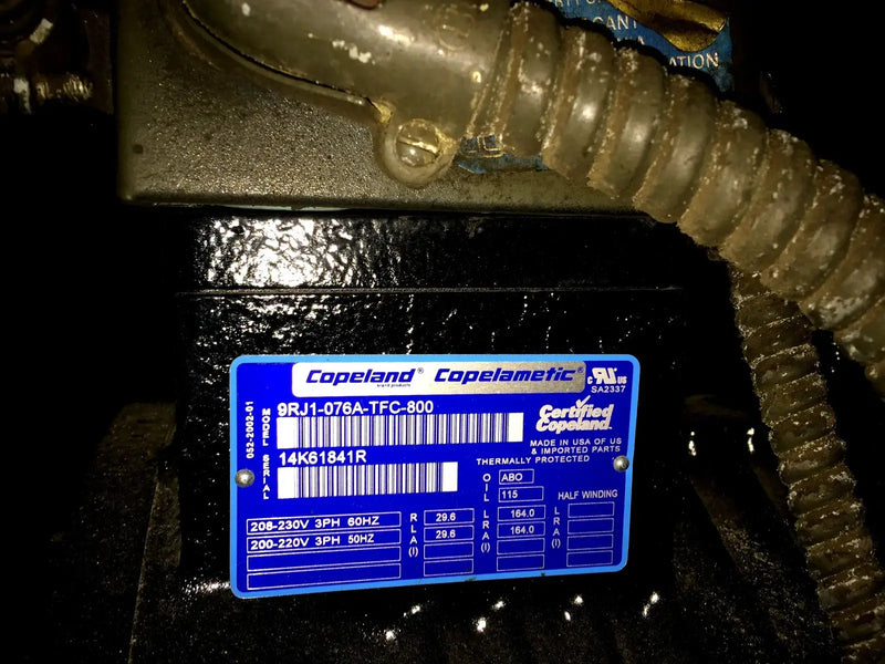 Hill Refrigeration Freon Refrigerant Compressor Rack - 30 HP