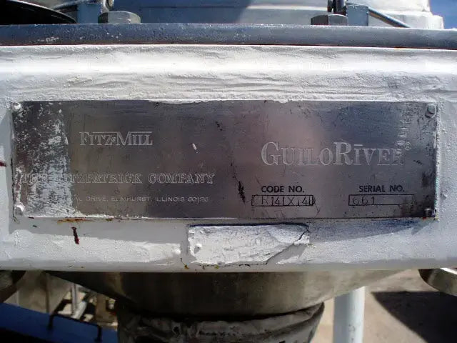 Fitzpatrick Company Guilo River FitzMill with Control Panel