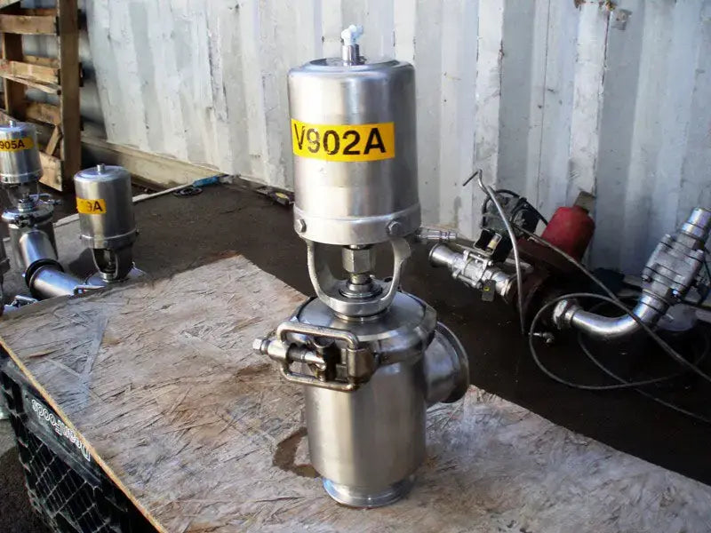 Válvulas de cierre neumáticas de acero inoxidable