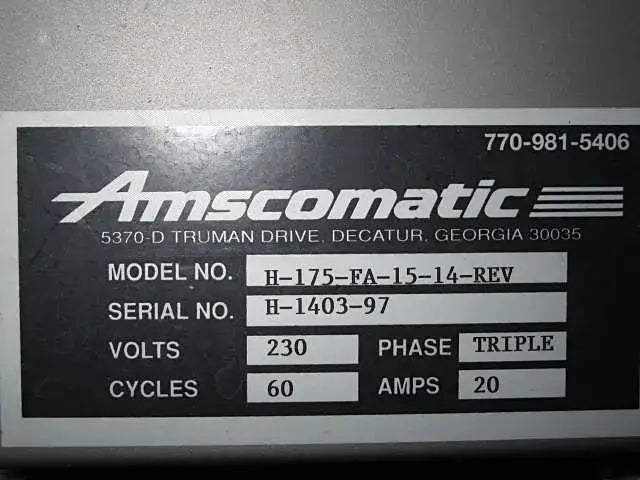 Amscomatic Conveyor Bag Sealer