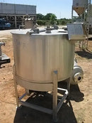 Stainless Steel Holding Tank with Discharge Pump - 100 Gallons