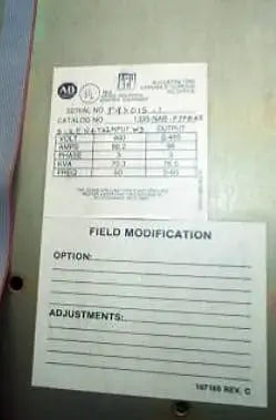 Inversor de frecuencia variable Allen-Bradley de 75 HP