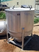 Stainless Steel Holding Tank with Discharge Pump - 100 Gallons