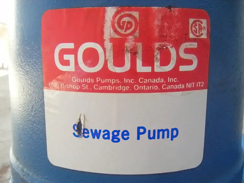 Bomba de aguas residuales Goulds WS0534BFC (0,5 HP)