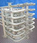 Intercambiador de calor de triple tubo de acero inoxidable Feldmeier-12 tubos