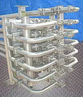 Feldmeier Stainless Steel Triple Tube Heat Exchanger-12 Tubes