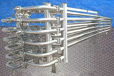 Feldmeier Stainless Steel Triple Tube Heat Exchanger- 12 Tubes