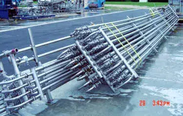 Intercambiador de calor de triple tubo Feldmeier - 20 tubos