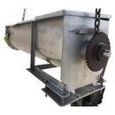 Mezclador de barrena de transferencia horizontal inoxidable marrón
