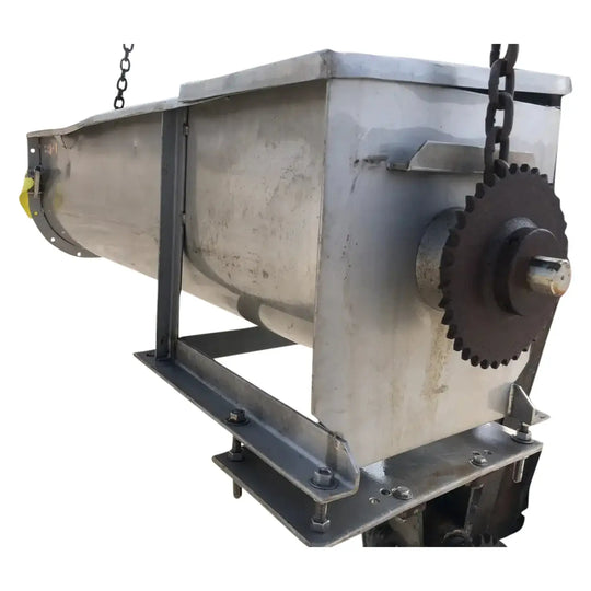 Mezclador de barrena de transferencia horizontal inoxidable marrón