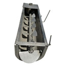 Mezclador de barrena de transferencia horizontal inoxidable marrón