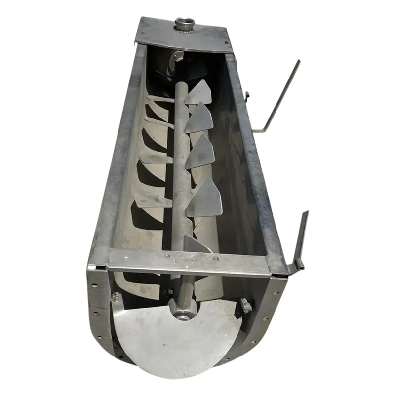 Brown Stainless Horizontal Transfer Auger Mixer