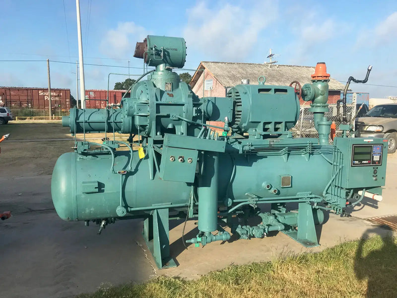 Frick RWB-II-222-E Rotary Screw Compressor Package (MISSING COMPRESSOR, MISSING MOTOR, MISSING MICRO PANEL)