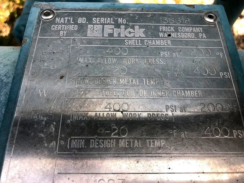 Frick RWB-II-270B Rotary Screw Compressor Package (Frick TDSH233XL, 200 HP 460 V, Frick Micro Control Panel)
