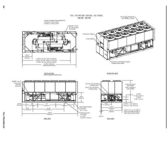 Trane RTAC-1554 Air-Cooled Chiller (155 Tons)