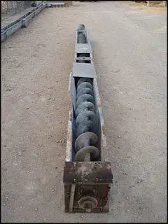 Galvanized Steel Screw Auger Conveyor - 9.5 in. dia.
