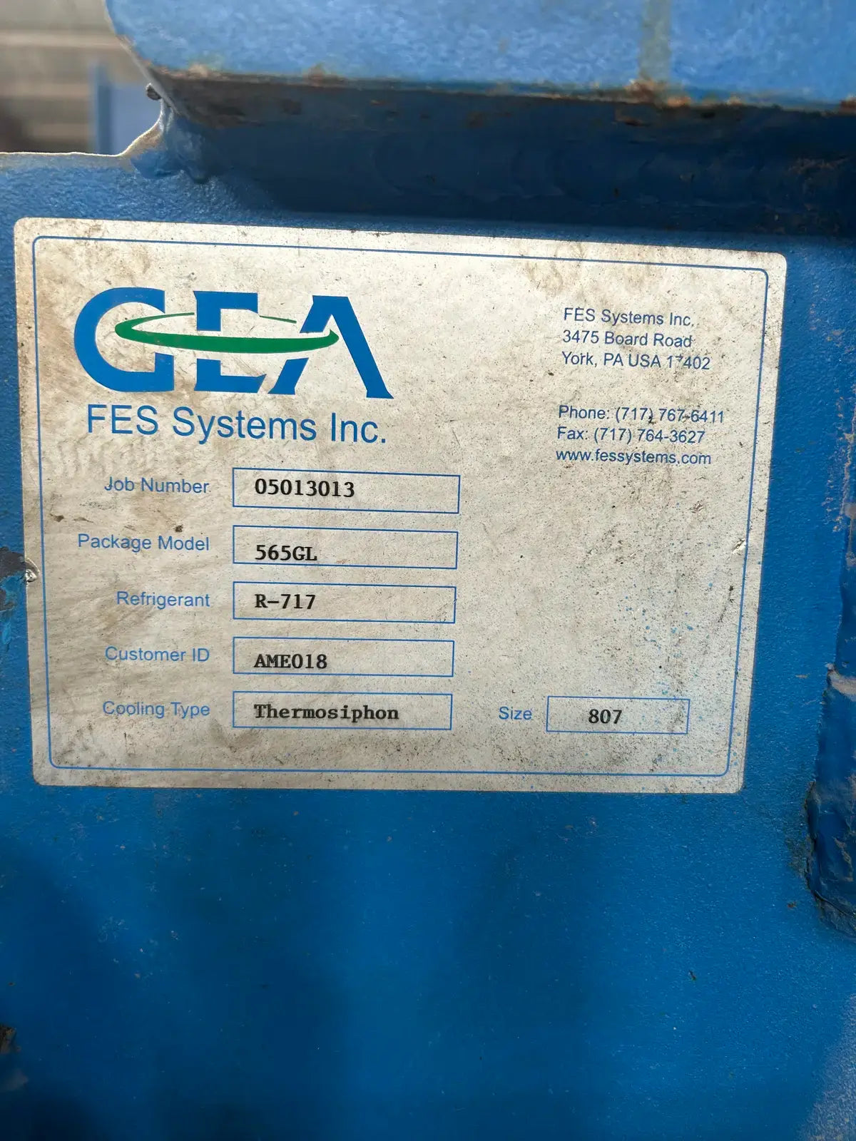 GEA 565GL Rotary Screw Compressor Package (GEA Y-52, 700 HP 460 V, GEA