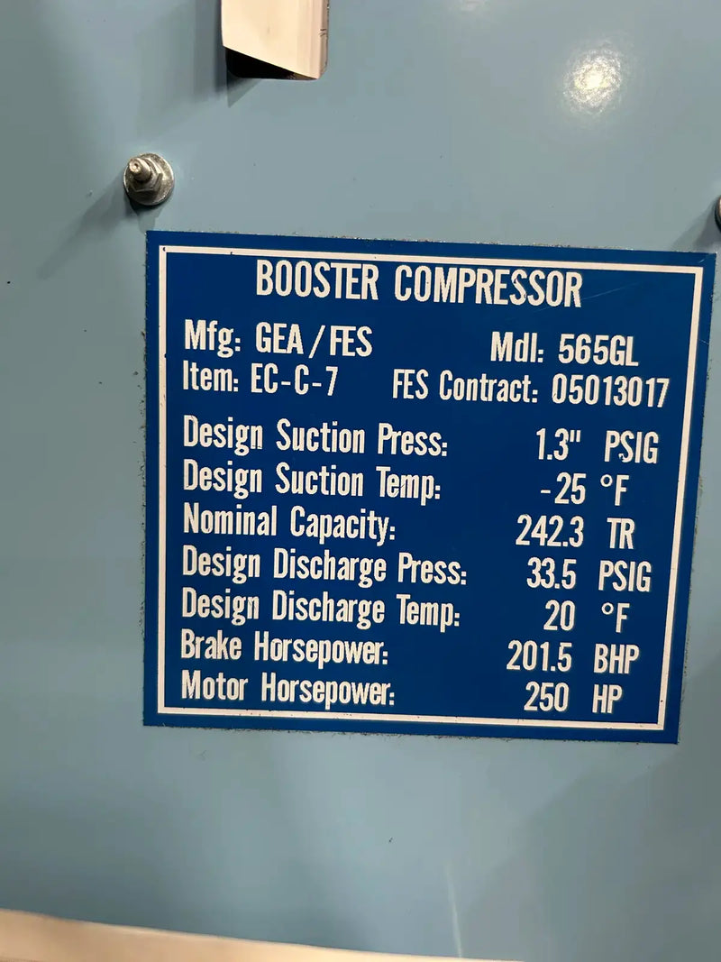 Paquete de compresor de tornillo rotativo GEA 565-GLB (GEA Y-1, 250 HP 460 V, panel de control micro GEA)