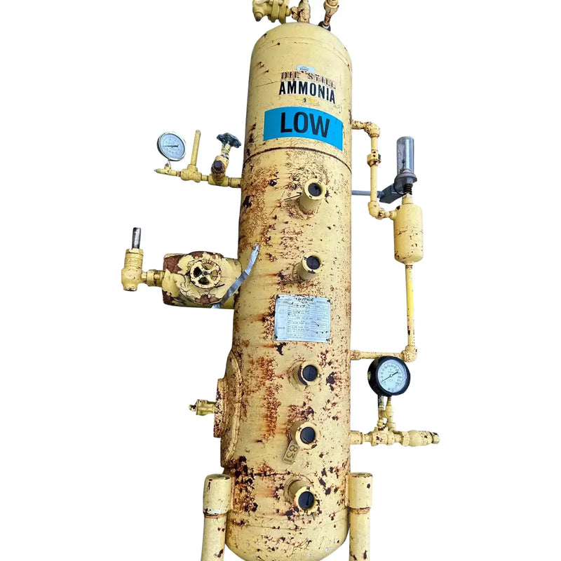 Acumulador vertical de amoníaco Frick (24 x 60 pulgadas, 150 galones)