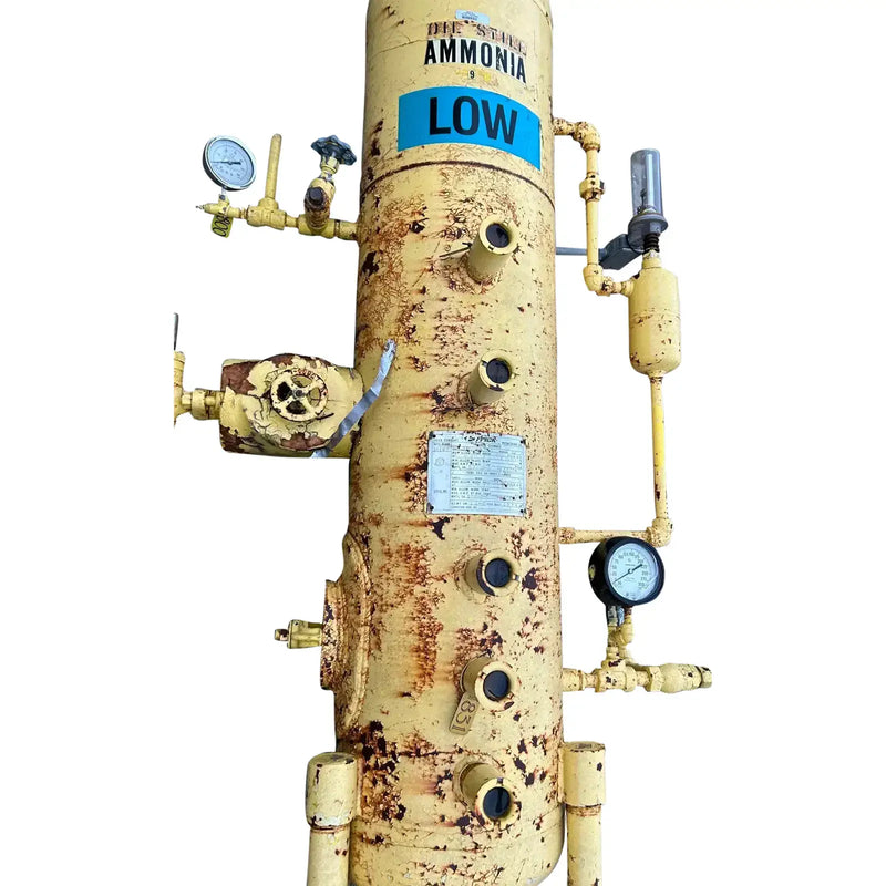 Acumulador vertical de amoníaco Frick (24 x 60 pulgadas, 150 galones)