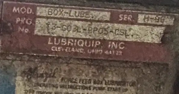 Lubriquip Inc. Lubricante para cajas