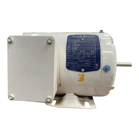 Baldor WDM3538 Motor (0.5 HP, 1725 RPM, 230/460 V)