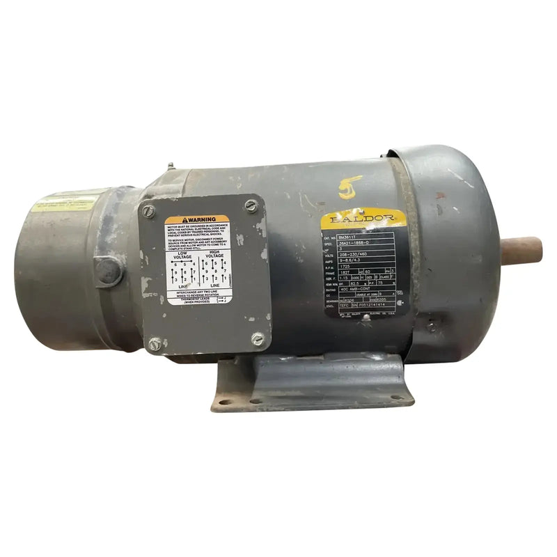 Baldor BM3611T Motor (3 HP, 1725 RPM, 208-230/460 V)