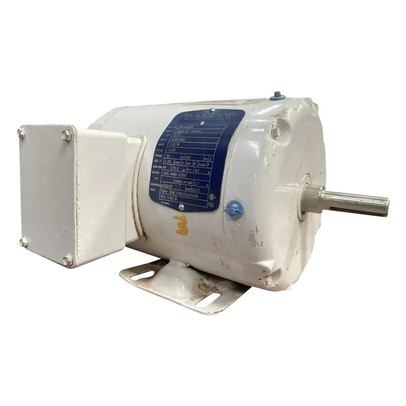 Baldor WDM3538 Motor (0.5 HP, 1725 RPM, 230/460 V)