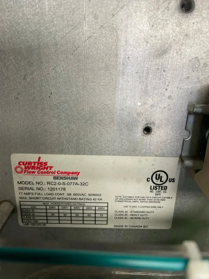 Benshaw RC2-0-S-077A-32CM Soft Starter