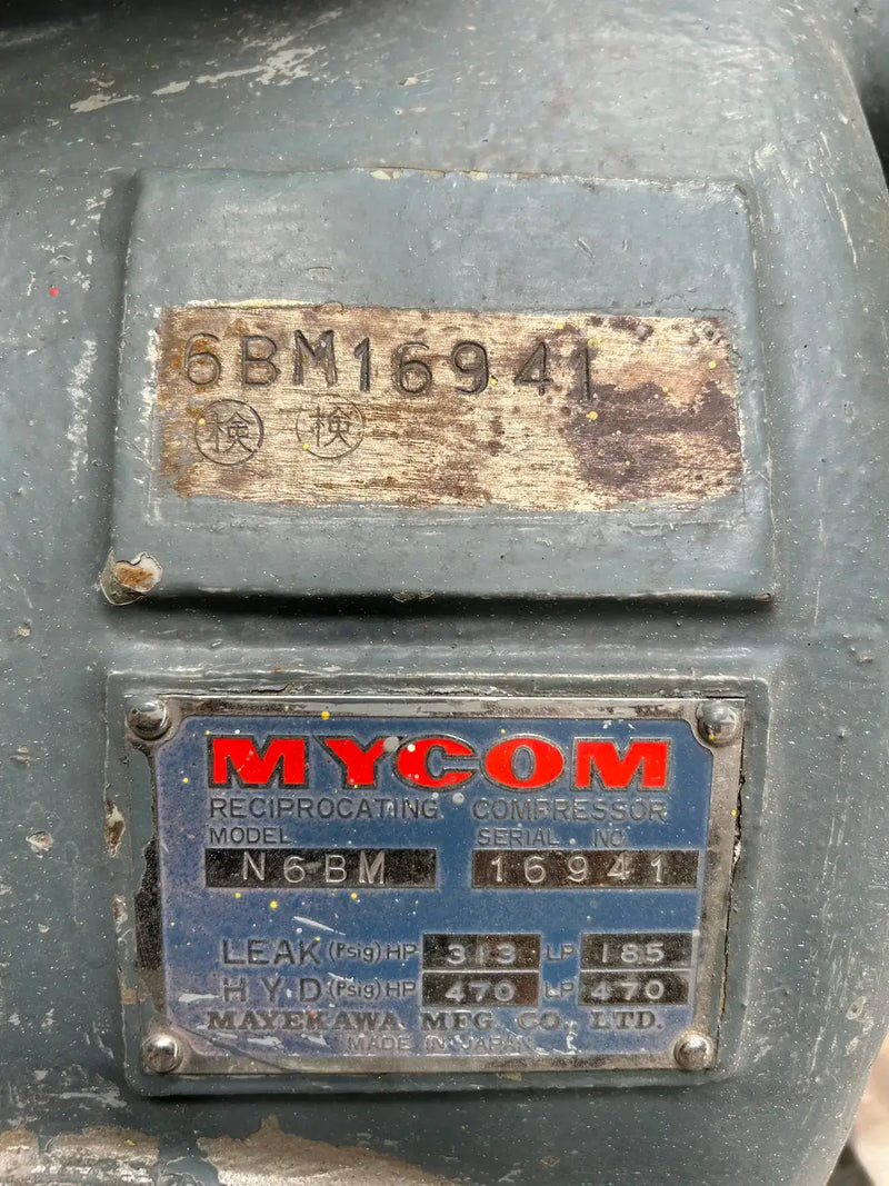 Mycom N6BM 6-Cylinder Reciprocating Compressor