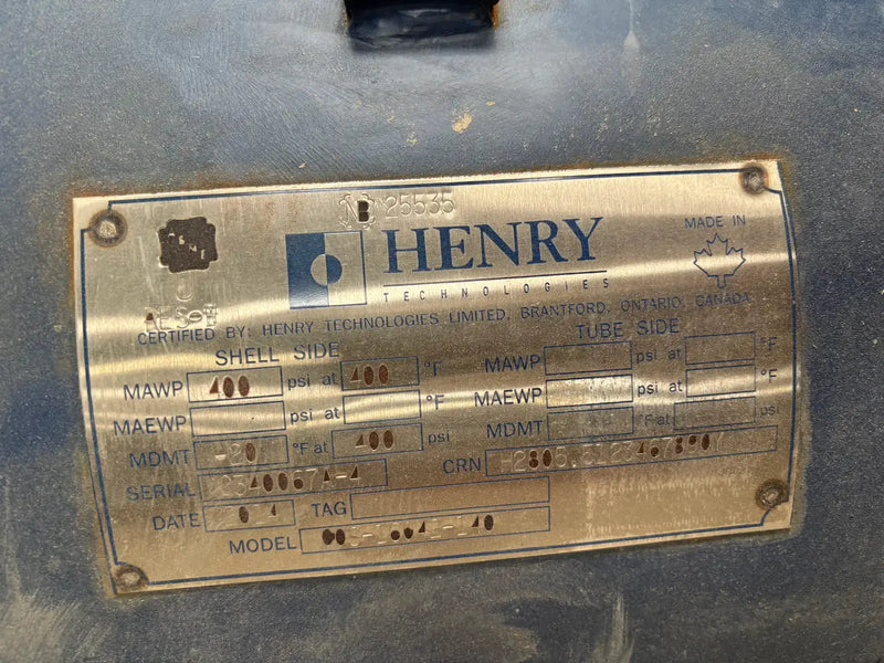 Henry Technologies COS-16042-140 Vertical Ammonia Oil Tank (16in X 42in. 140 Gallons)