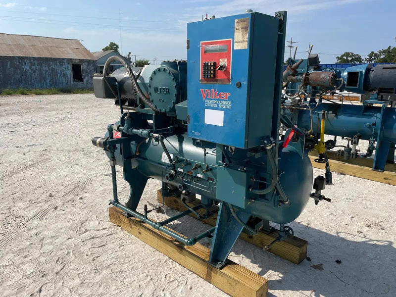 Paquete de compresor de tornillo rotativo Vilter V2A022E02RIVSSCN (Vilter V2A022E02RIVSSCN, 40 HP 230/460 V, panel de control micro)