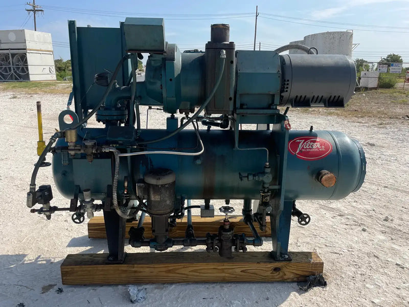Paquete de compresor de tornillo rotativo Vilter V2A022E02RIVSSCN (Vilter V2A022E02RIVSSCN, 40 HP 230/460 V, panel de control micro)