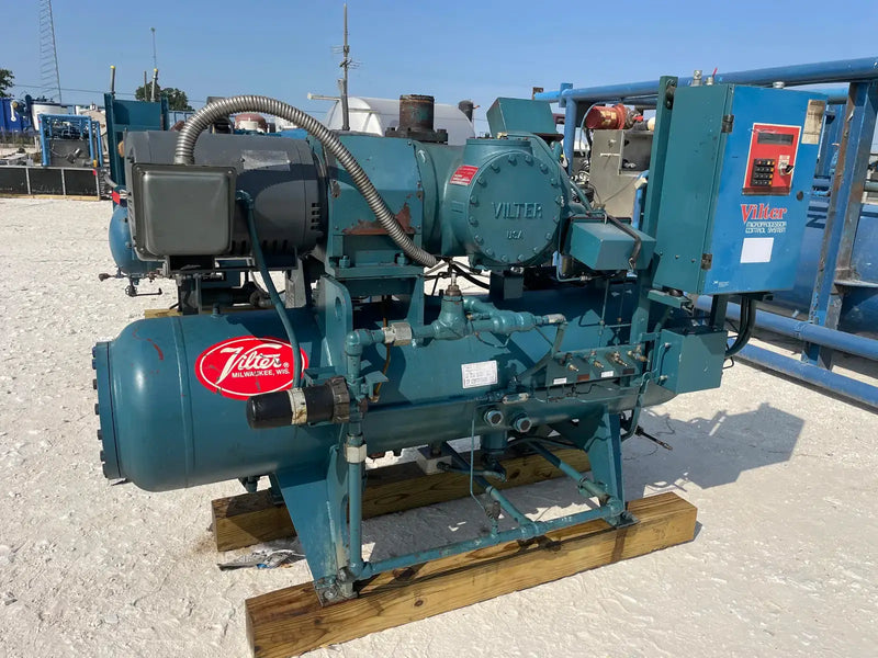 Paquete de compresor de tornillo rotativo Vilter V2A022E02RIVSSCN (Vilter V2A022E02RIVSSCN, 40 HP 230/460 V, panel de control micro)