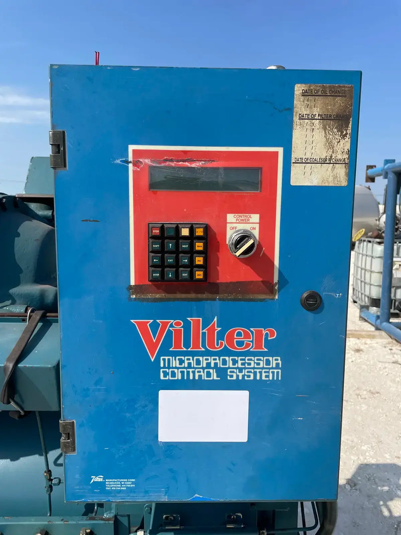 Paquete de compresor de tornillo rotativo Vilter V2A022E02RIVSSCN (Vilter V2A022E02RIVSSCN, 40 HP 230/460 V, panel de control micro)