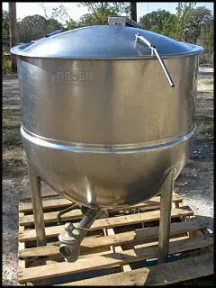 Groen 2/3 Jacketed Stainless Steel Steam Kettle - 80 Gallons