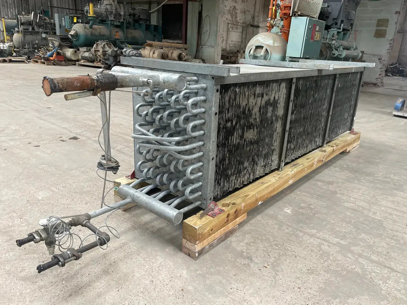 Vilter LPX 15 83 1/3 XA HGP Ammonia Evaporator Coil- 4.47 TR, 3 Fans (Low Temperature)