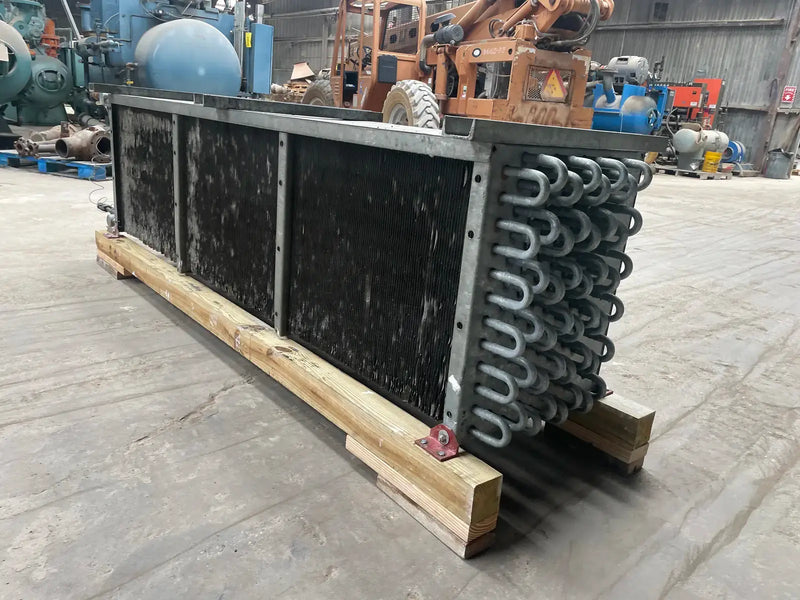 Vilter LPX 15 83 1/3 XA HGP Ammonia Evaporator Coil- 4.47 TR, 3 Fans (Low Temperature)