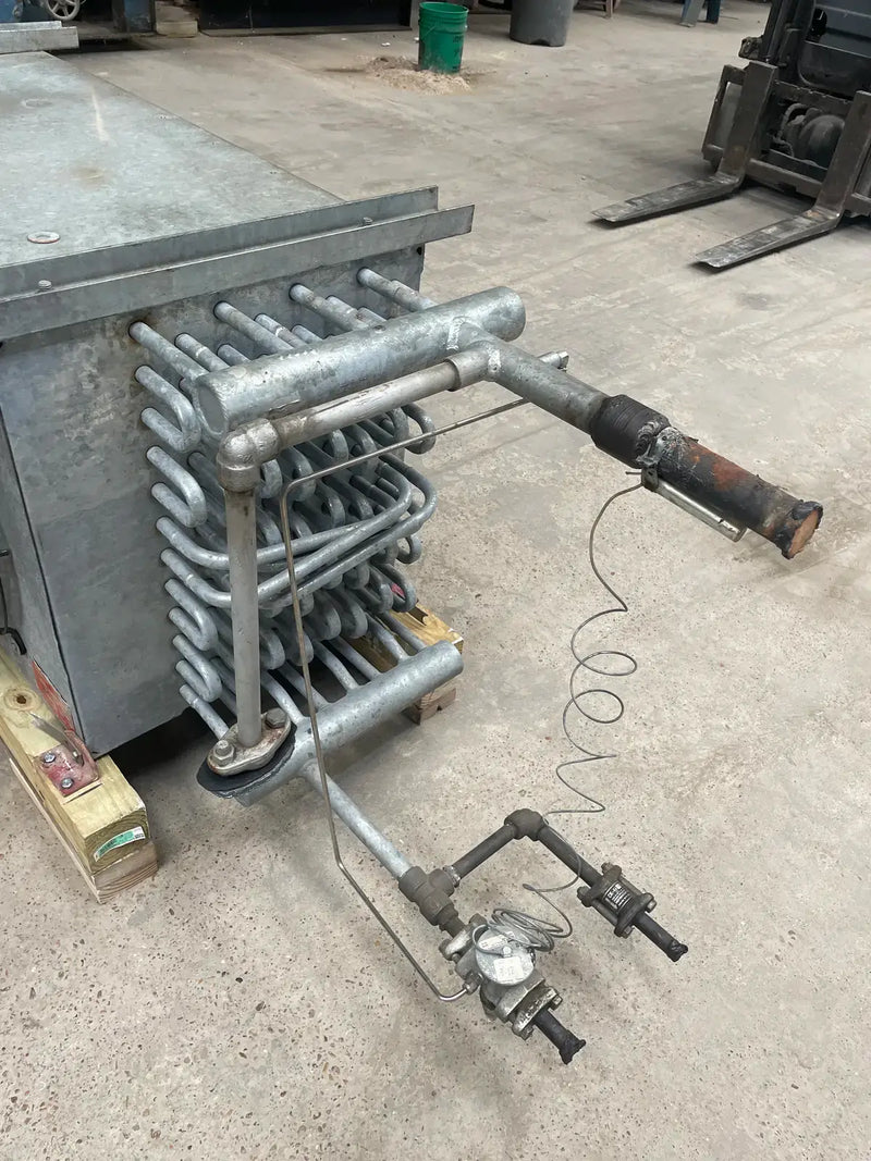 Vilter LPX 15 83 1/3 XA HGP Ammonia Evaporator Coil- 4.47 TR, 3 Fans (Low Temperature)