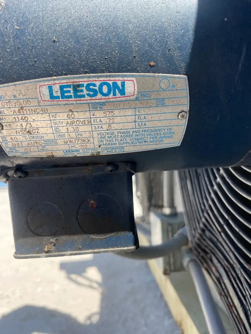 Vilter LPX-15 83 1/3 XA HGP Ammonia Evaporator Coil- 4.47 TR, 3 Fans (Low Temperature)