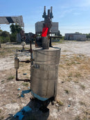 Tanque de descarga de amoníaco vertical RVS (16 x 32 pulgadas, 38 galones)