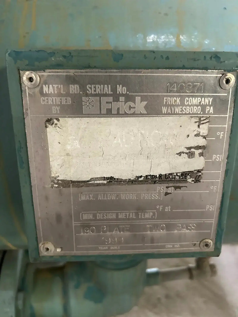 Frick RWF-177 H Rotary Screw Compressor Package (Frick SGC2313, 407 HP 460 V)