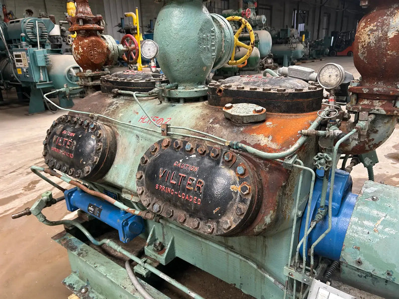 Vilter 12-Cylinder Reciprocating Compressor Package (Direct Drive Driven)
