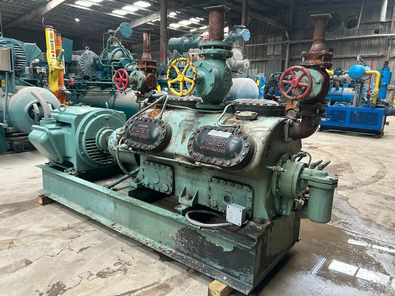 Vilter 12-Cylinder Reciprocating Compressor Package (Direct Drive Driven)