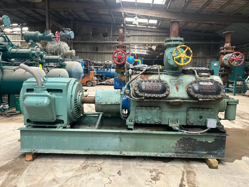 Vilter 12-Cylinder Reciprocating Compressor Package (Direct Drive Driven)